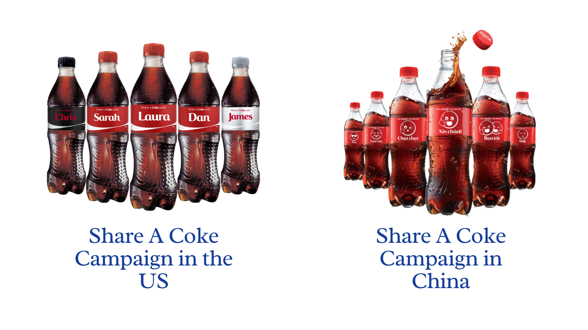 coca-cola share a coke campaign adapted to regional markets and its differences in US and China